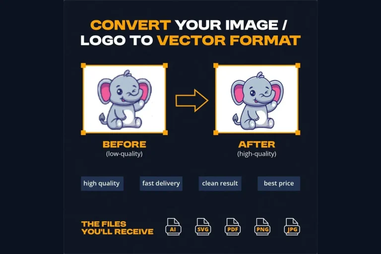 PNG to Vector Conversion: Why Manual Vectorization is Better Than Auto Trace