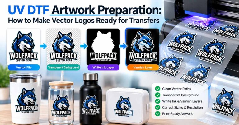UV DTF Artwork Preparation: How to Make Vector Logos Ready for Transfers