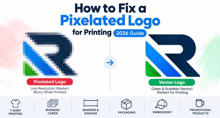 How to Fix a Pixelated Logo for Printing (2026 Guide)
