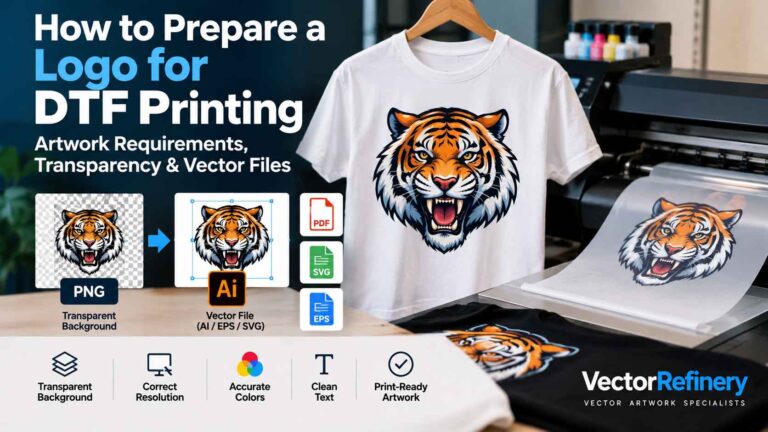 How to Prepare a Logo for DTF Printing: Artwork Requirements, Transparency & Vector Files